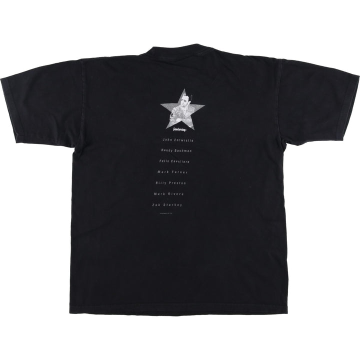 90s-00'S RINGO STARR Band T-shirt, Men's Size L (approx.), Vintage cotton black type Vintage Second Hand