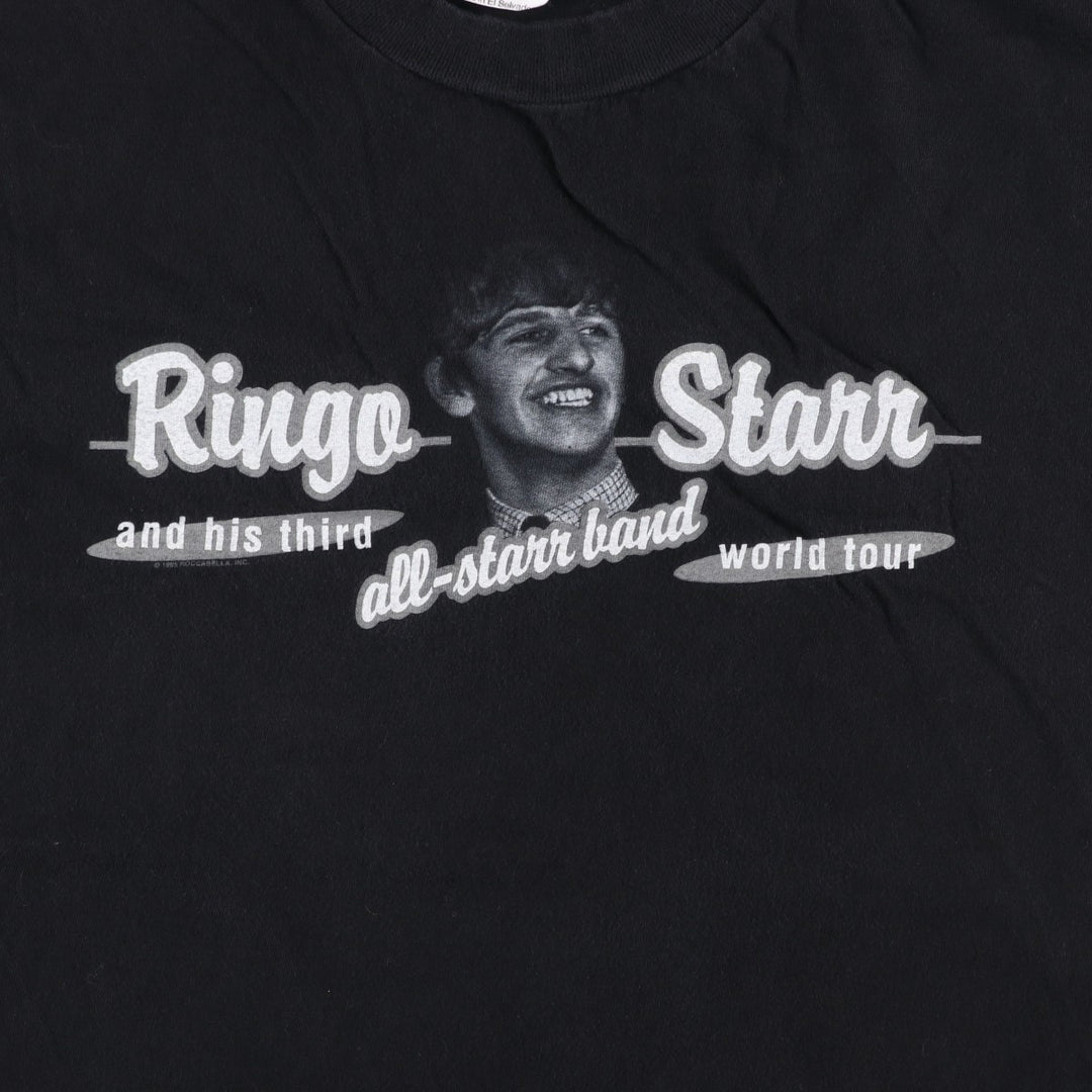 90s-00'S RINGO STARR Band T-shirt, Men's Size L (approx.), Vintage cotton black type Vintage Second Hand