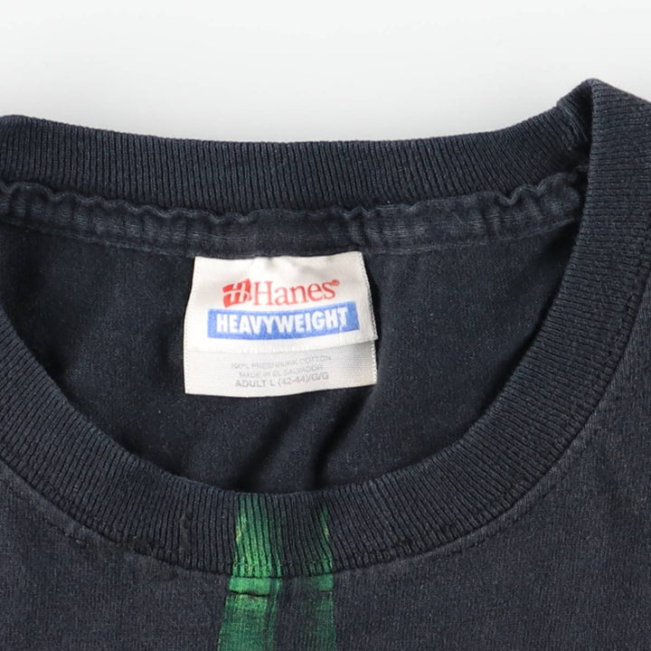 90s-00'S Hanes IRON MAIDEN band t-shirt, men's size L (approx.) cotton black type Vintage Second Hand
