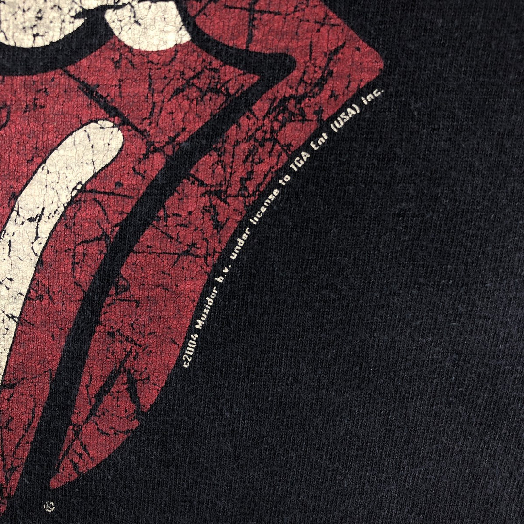 2000'S ACES AND EIGHTS The Rolling Stones Band T-shirt (Men's size L equivalent) unclear black type Vintage Second Hand