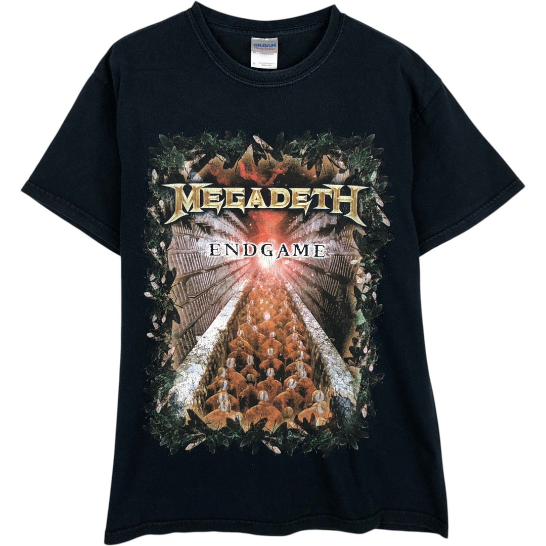 Gildan Megadeth Band T-shirt, Men's Size M (approx.) cotton black type Vintage Second Hand