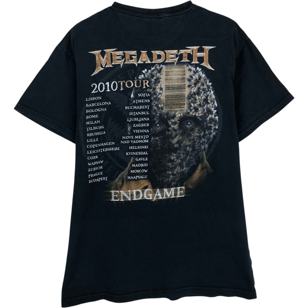 Gildan Megadeth Band T-shirt, Men's Size M (approx.) cotton black type Vintage Second Hand