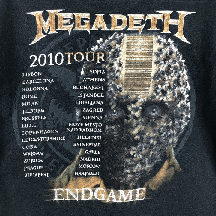 Gildan Megadeth Band T-shirt, Men's Size M (approx.) cotton black type Vintage Second Hand