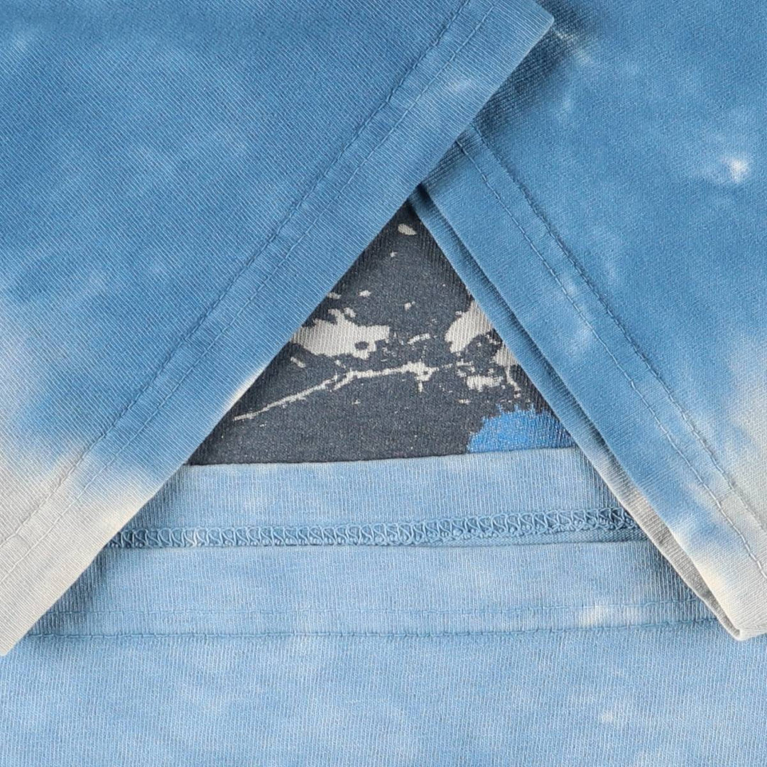 2000'S Liquid Blue The Doors Tie-Dye Pattern Band T-Shirt (Men's Size L) cotton Blue type light blue Vintage Second Hand