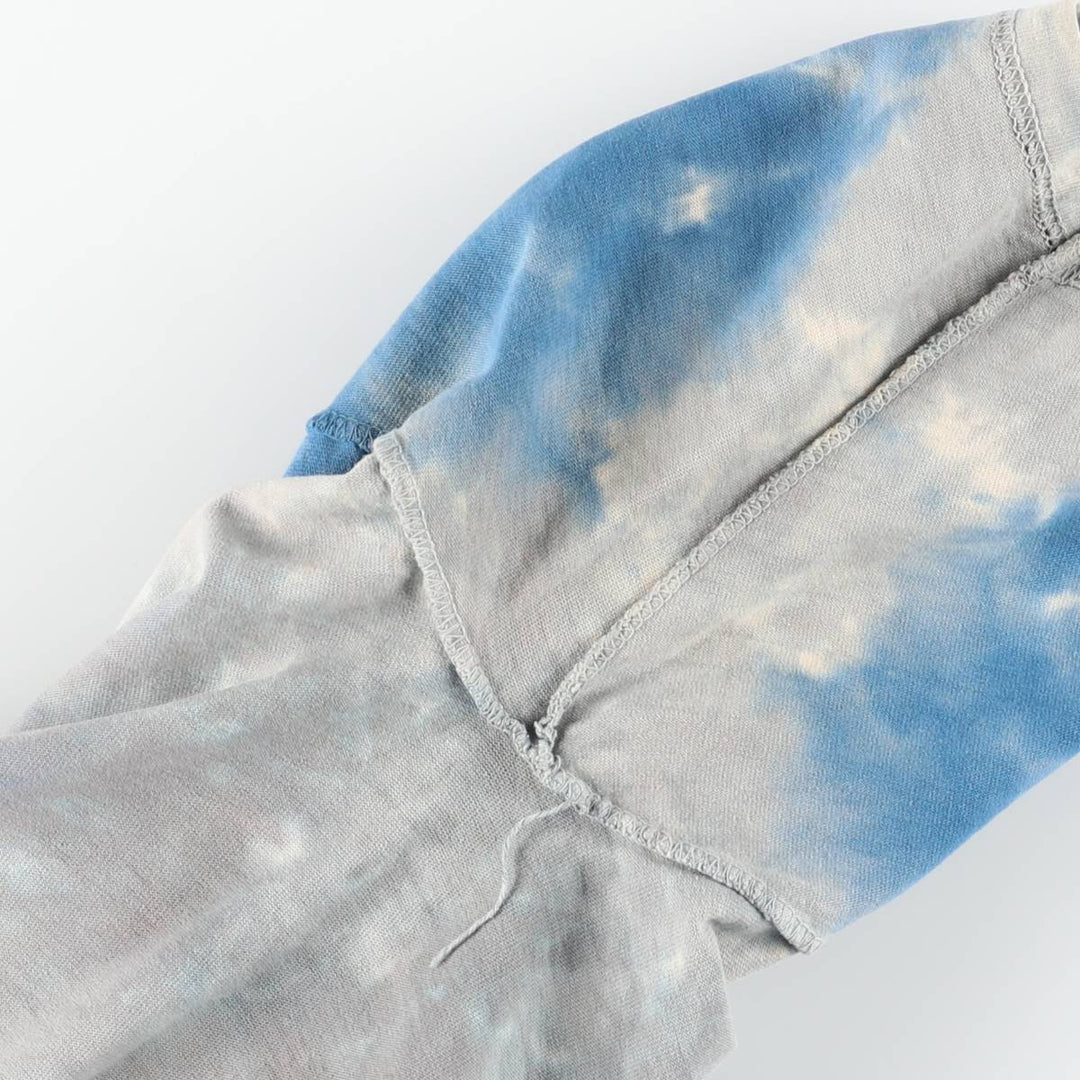 2000'S Liquid Blue The Doors Tie-Dye Pattern Band T-Shirt (Men's Size L) cotton Blue type light blue Vintage Second Hand