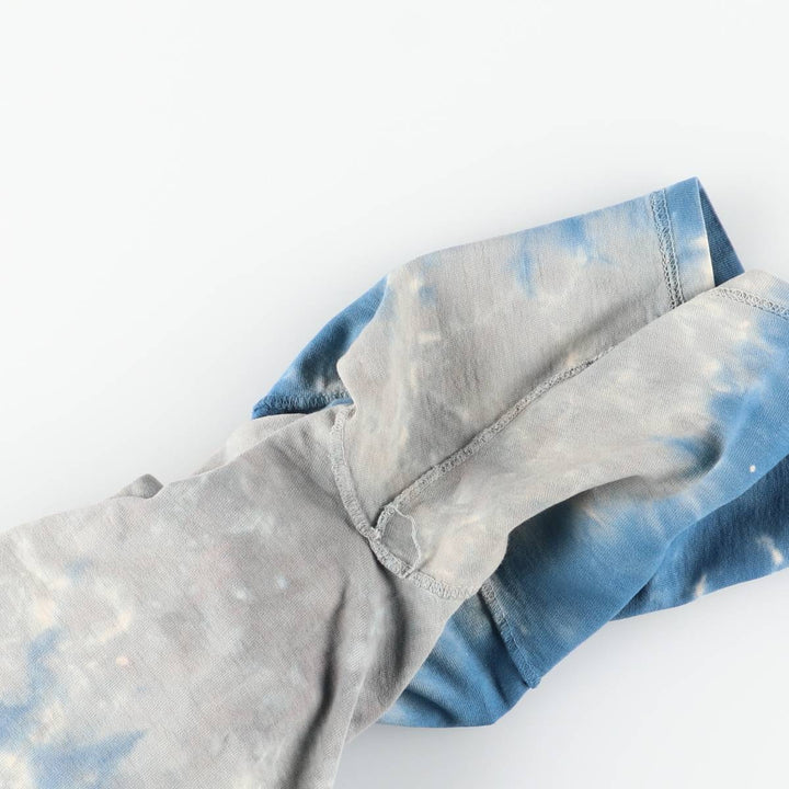 2000'S Liquid Blue The Doors Tie-Dye Pattern Band T-Shirt (Men's Size L) cotton Blue type light blue Vintage Second Hand