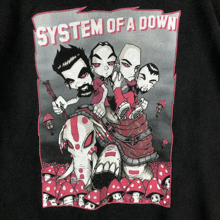 ALL SPORT System of a Down Band T-shirt (Men's size L) cotton black type Vintage Second Hand