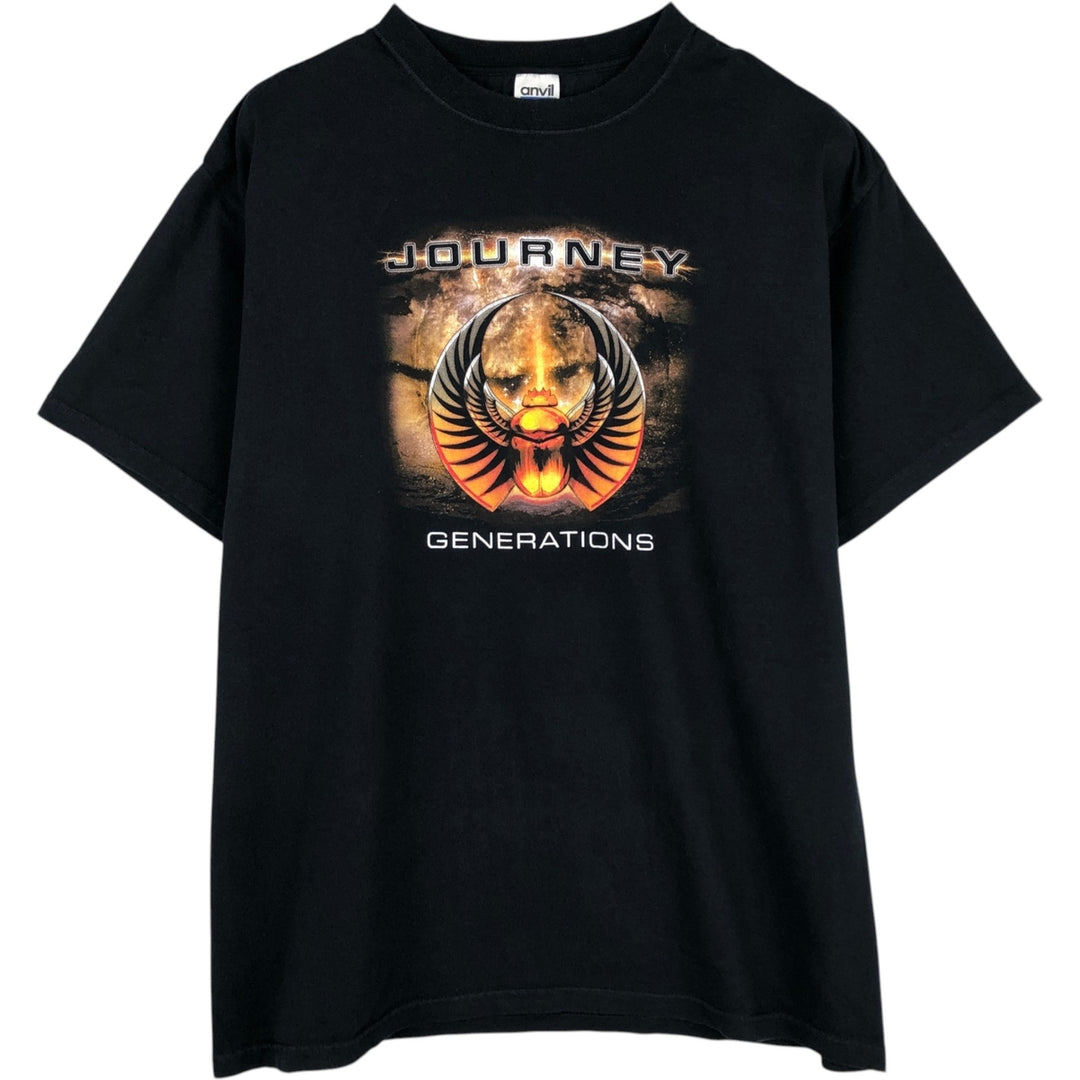 Anvil JOURNEY Band T-Shirt (Men's XL equivalent) cotton black type Vintage Second Hand