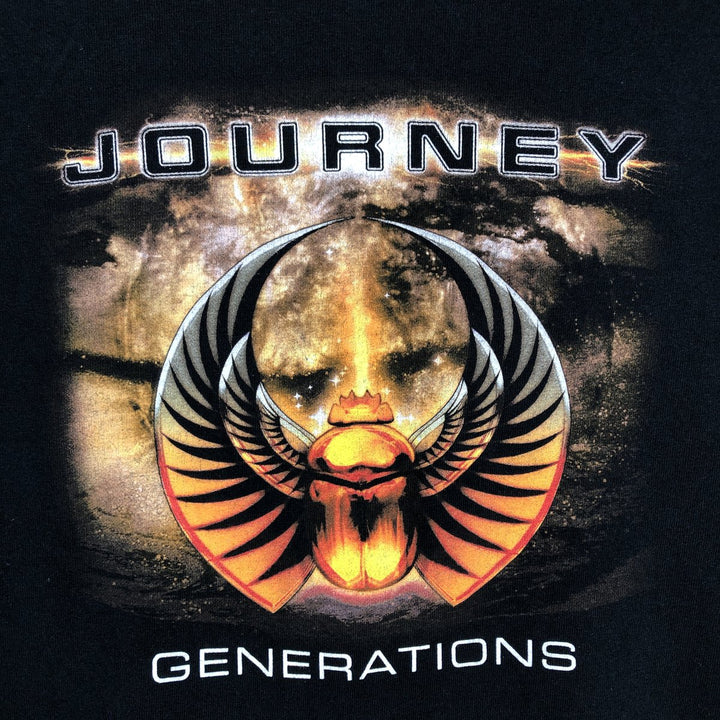 Anvil JOURNEY Band T-Shirt (Men's XL equivalent) cotton black type Vintage Second Hand