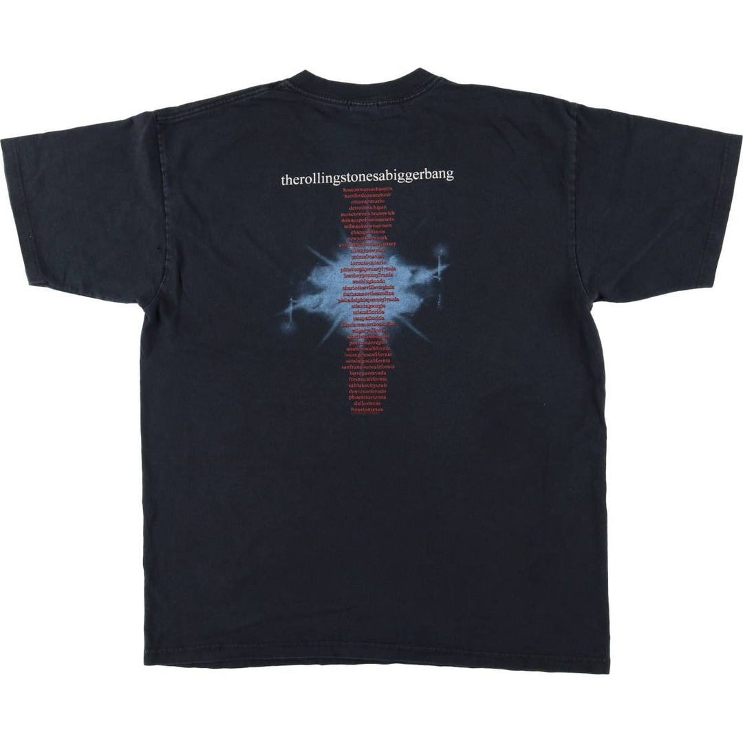 Anvil The Rolling Stones Band T-shirt (Men's size L equivalent) cotton black type Vintage Second Hand