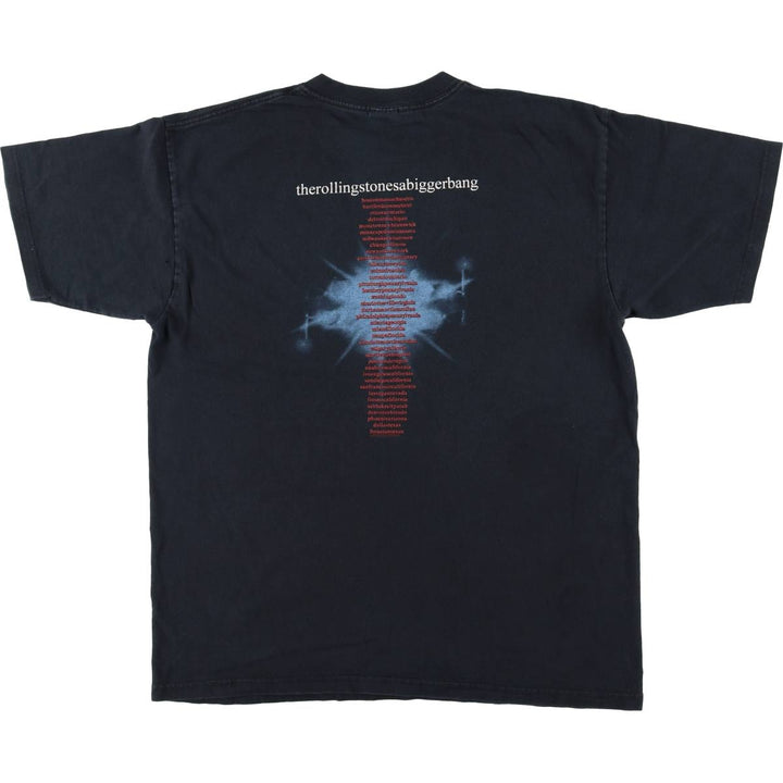 Anvil The Rolling Stones Band T-shirt (Men's size L equivalent) cotton black type Vintage Second Hand