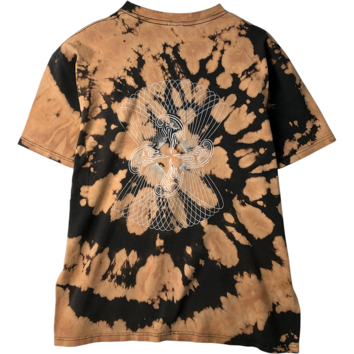 90'S Anvil TOOL Tie-Dye Pattern Band T-Shirt, Men's Size L (Equivalent), Vintage unclear brown type Vintage Second Hand