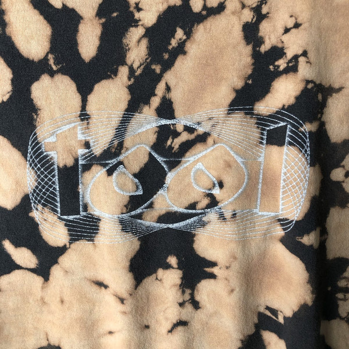 90'S Anvil TOOL Tie-Dye Pattern Band T-Shirt, Men's Size L (Equivalent), Vintage unclear brown type Vintage Second Hand