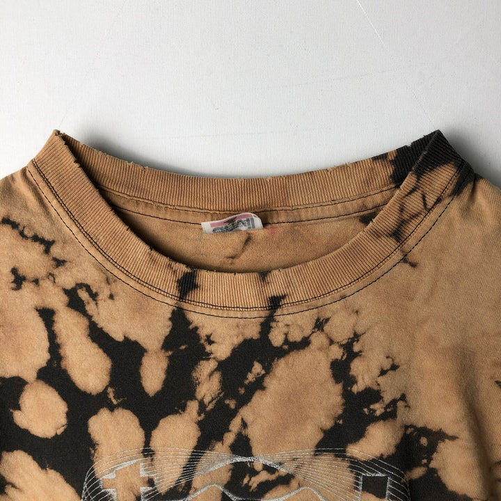 90'S Anvil TOOL Tie-Dye Pattern Band T-Shirt, Men's Size L (Equivalent), Vintage unclear brown type Vintage Second Hand