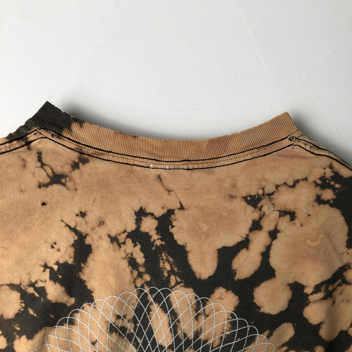 90'S Anvil TOOL Tie-Dye Pattern Band T-Shirt, Men's Size L (Equivalent), Vintage unclear brown type Vintage Second Hand