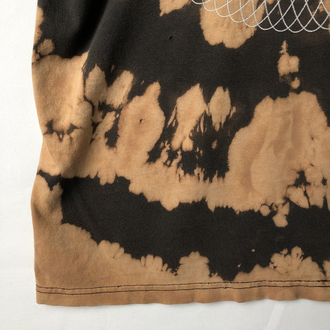 90'S Anvil TOOL Tie-Dye Pattern Band T-Shirt, Men's Size L (Equivalent), Vintage unclear brown type Vintage Second Hand