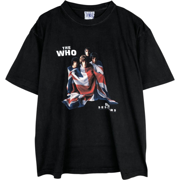 90'S BLUE THUNDER THE WHO Band T-shirt, Men's XL equivalent, Vintage cotton black type Vintage Second Hand