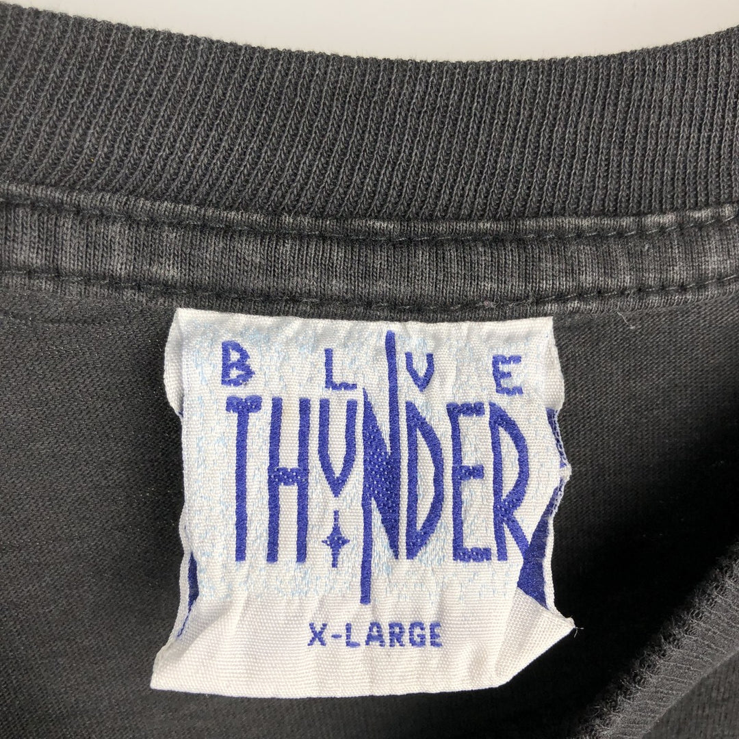 90'S BLUE THUNDER THE WHO Band T-shirt, Men's XL equivalent, Vintage cotton black type Vintage Second Hand