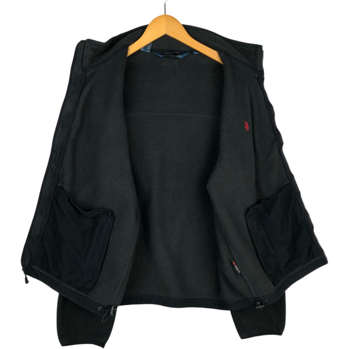 Ralph Lauren POLO by Ralph Lauren fleece jacket, men's size L polyester black type Vintage Second Hand