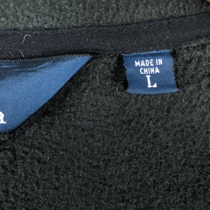 Ralph Lauren POLO by Ralph Lauren fleece jacket, men's size L polyester black type Vintage Second Hand
