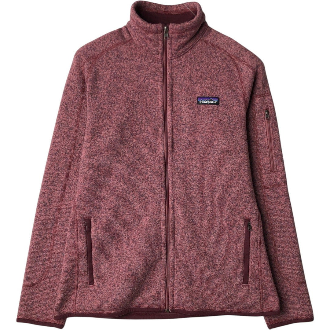 Patagonia Better Sweater Jacket 25542FA18 Fleece Jacket, Women's Size Medium polyester pink type Vintage Second Hand