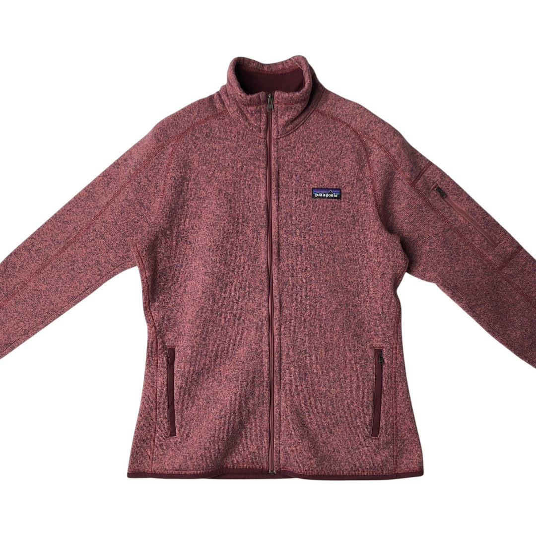 Patagonia Better Sweater Jacket 25542FA18 Fleece Jacket, Women's Size Medium polyester pink type Vintage Second Hand