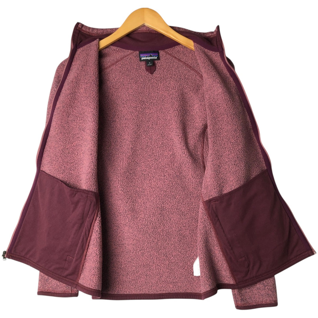 Patagonia Better Sweater Jacket 25542FA18 Fleece Jacket, Women's Size Medium polyester pink type Vintage Second Hand
