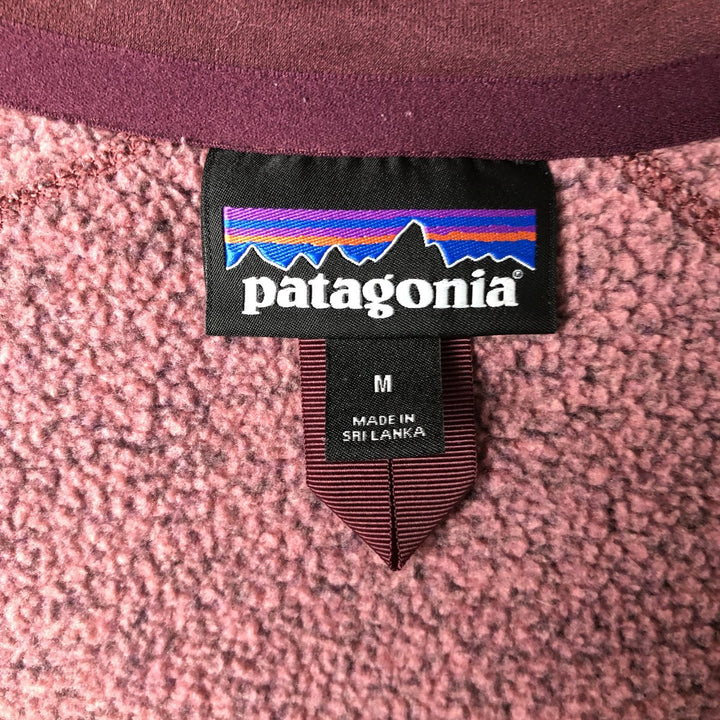 Patagonia Better Sweater Jacket 25542FA18 Fleece Jacket, Women's Size Medium polyester pink type Vintage Second Hand