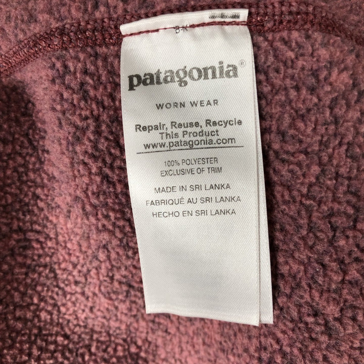 Patagonia Better Sweater Jacket 25542FA18 Fleece Jacket, Women's Size Medium polyester pink type Vintage Second Hand