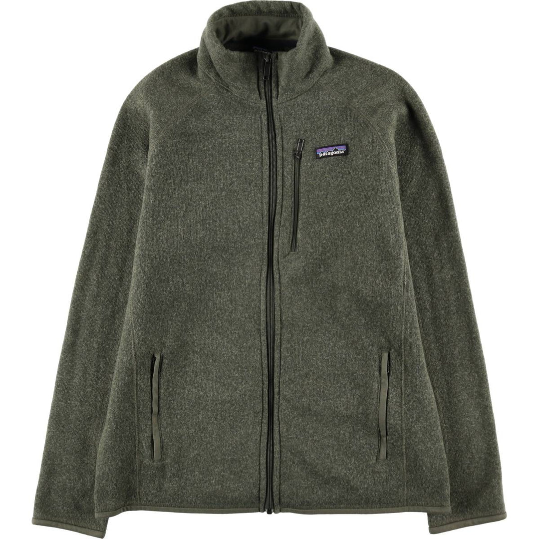 Patagonia Better Sweater Jacket 25527FA17 Fleece Jacket, Men's Size L polyester Khaki type Vintage Second Hand