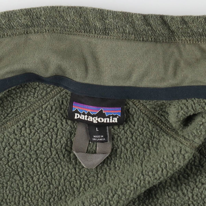 Patagonia Better Sweater Jacket 25527FA17 Fleece Jacket, Men's Size L polyester Khaki type Vintage Second Hand