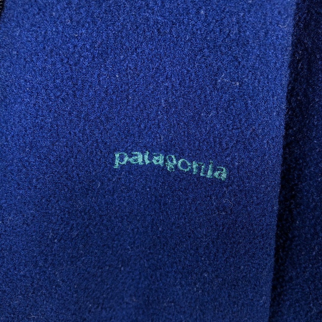 90s-00'S Patagonia Capilene fleece pullover, made in USA, men's size XL equivalent. unclear Navy blue Vintage Second Hand