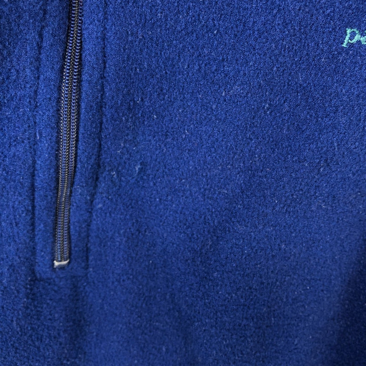 90s-00'S Patagonia Capilene fleece pullover, made in USA, men's size XL equivalent. unclear Navy blue Vintage Second Hand