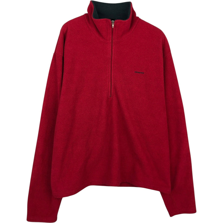 90s-00'S Patagonia Capilene Half-Zip Fleece Pullover, Made in USA, Men's Size L (approx.) unclear red type Vintage Second Hand