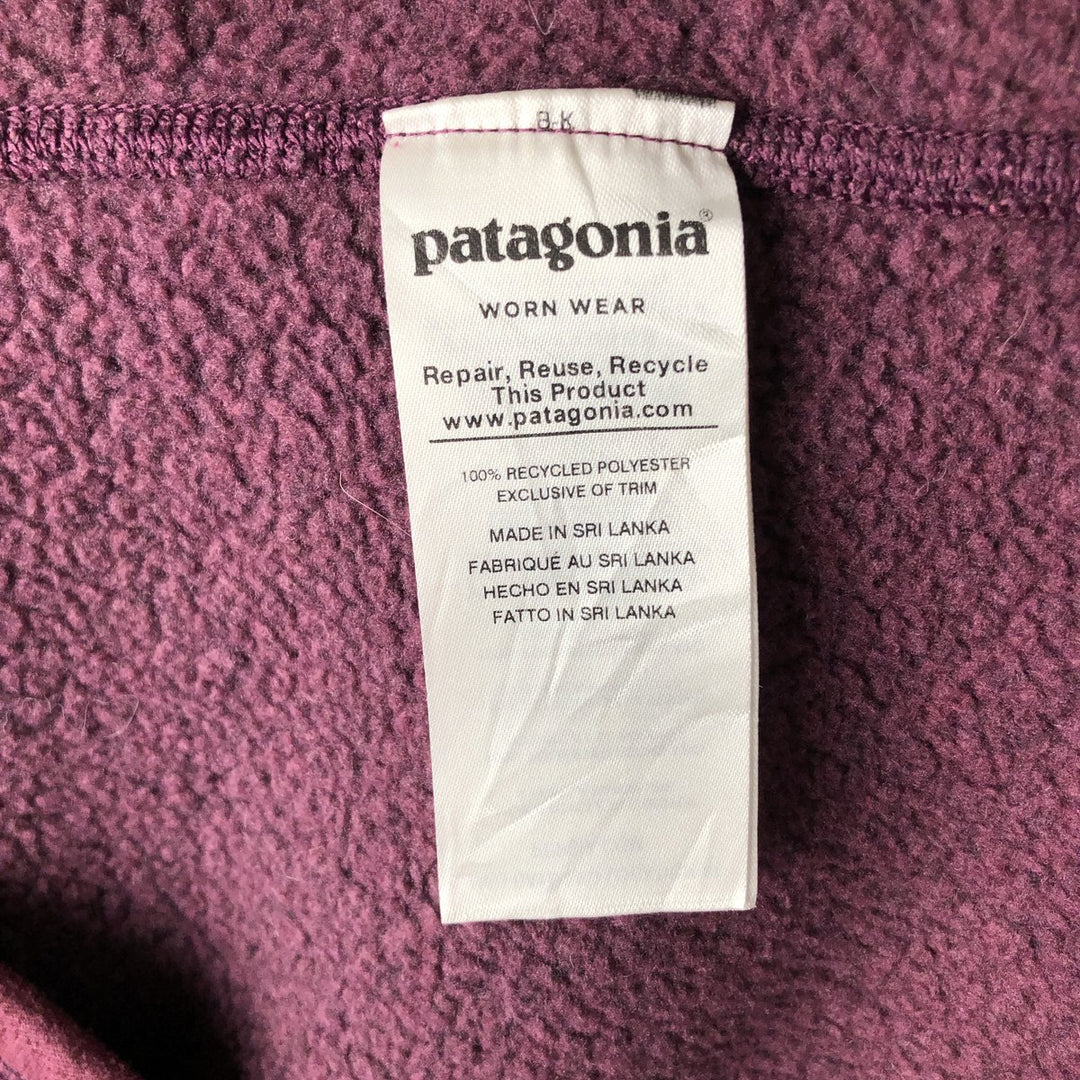 Patagonia 25618FA19 Better Sweater 1 recycled polyester Purple type red-purple Vintage Second Hand