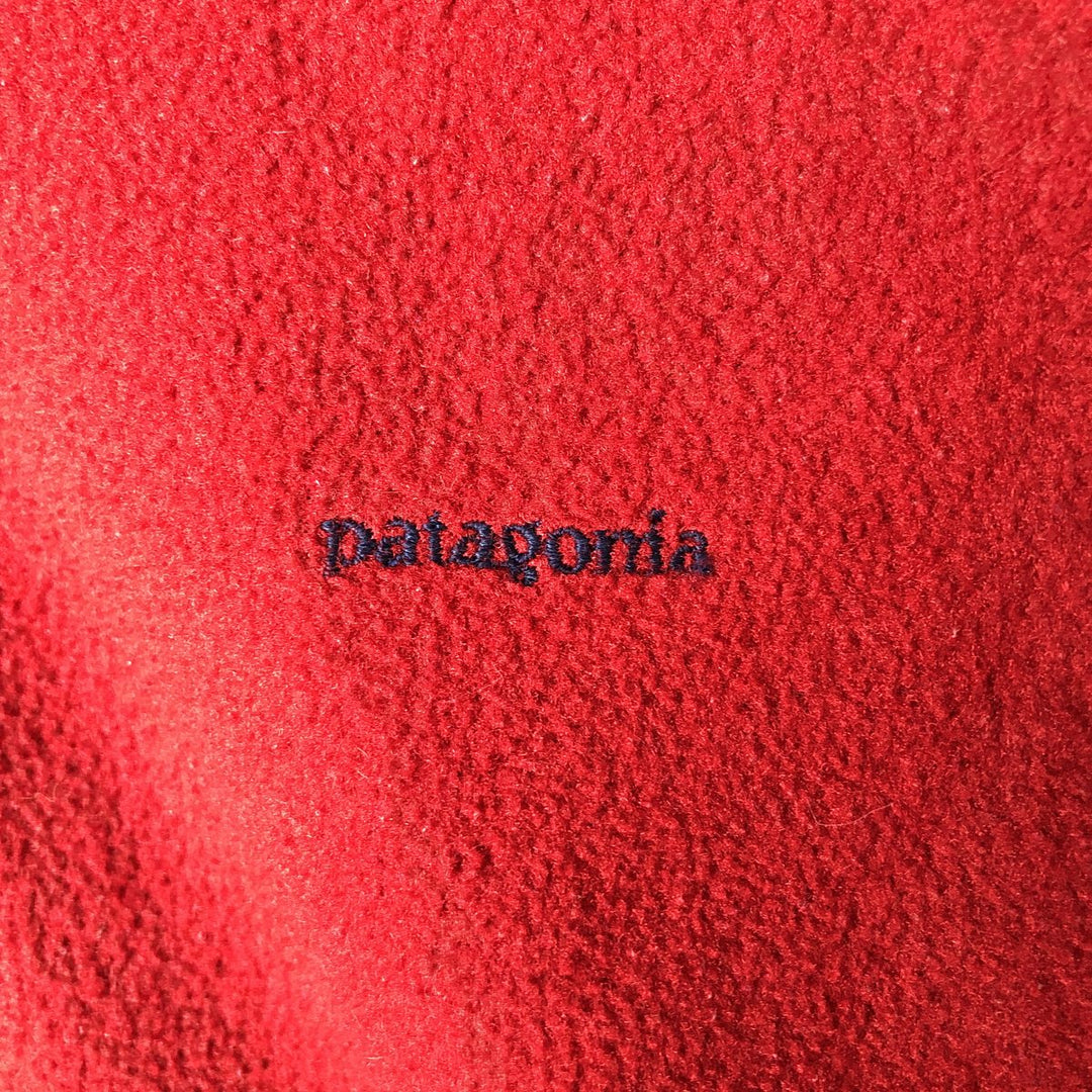 Patagonia CAPILENE Half-Zip Fleece Pullover, Made in USA, Men's XL (approx.) polyester red type Vintage Second Hand