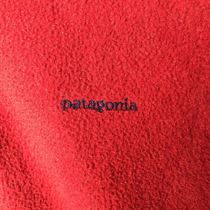 Patagonia CAPILENE Half-Zip Fleece Pullover, Made in USA, Men's XL (approx.) polyester red type Vintage Second Hand