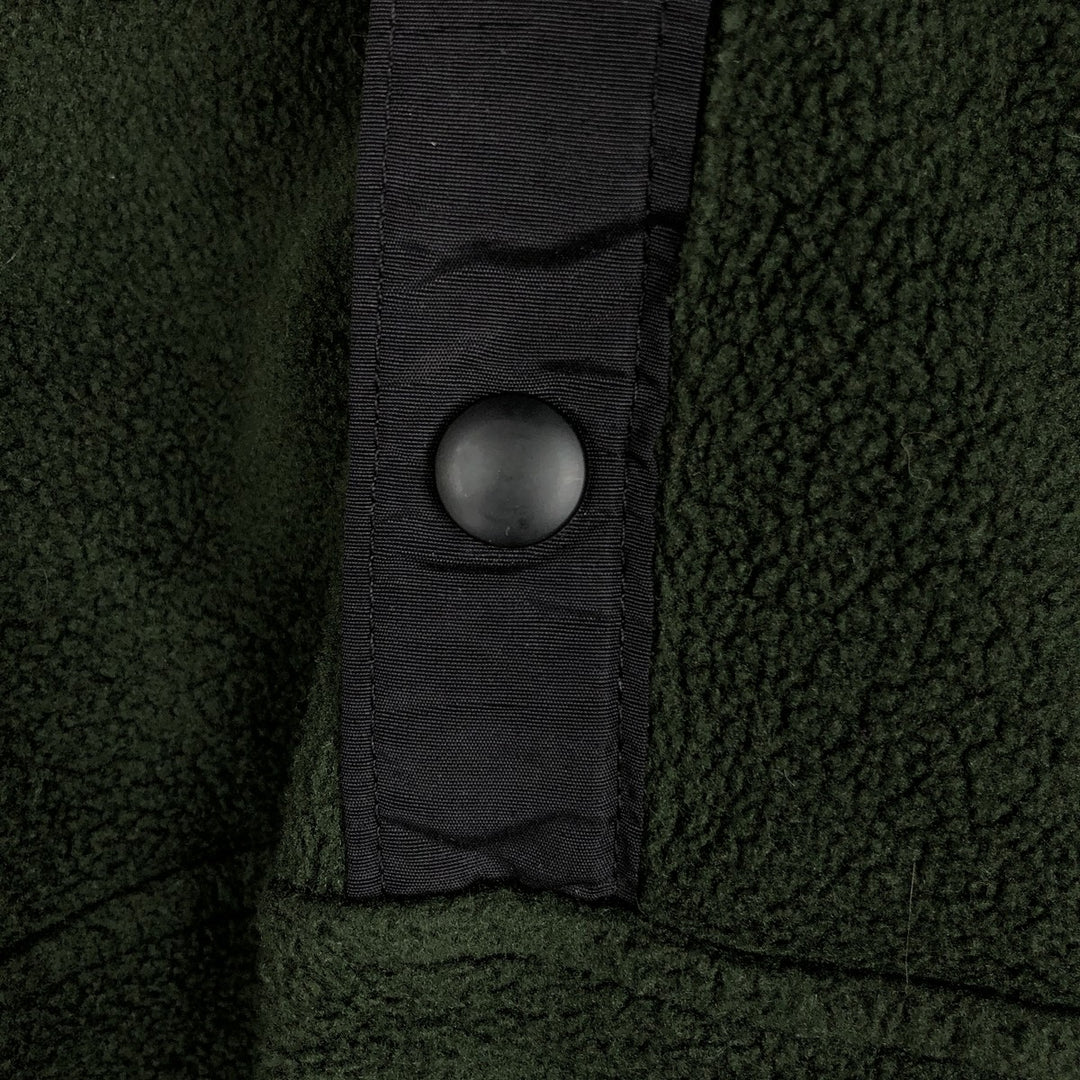 90s-00'S Woolrich Half-Snap Fleece Pullover, Made in USA, Men's Size L (approx.) polyester Green type dark green Vintage Second Hand