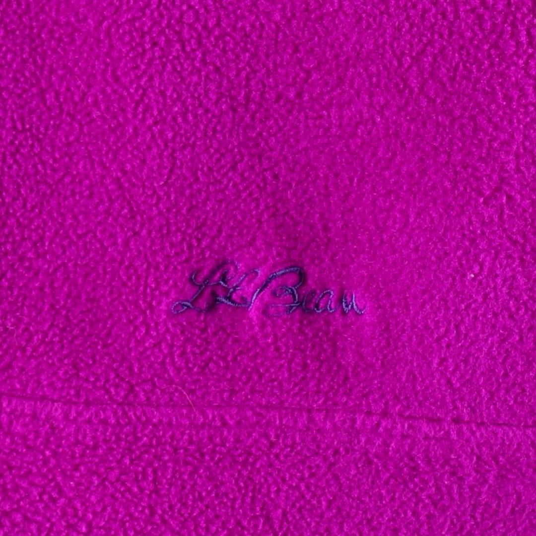 ~90'S LLBean Half-Snap Fleece Pullover, Men's XL equivalent, Vintage unclear purple type Vintage Second Hand