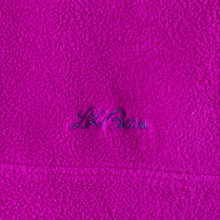 ~90'S LLBean Half-Snap Fleece Pullover, Men's XL equivalent, Vintage unclear purple type Vintage Second Hand