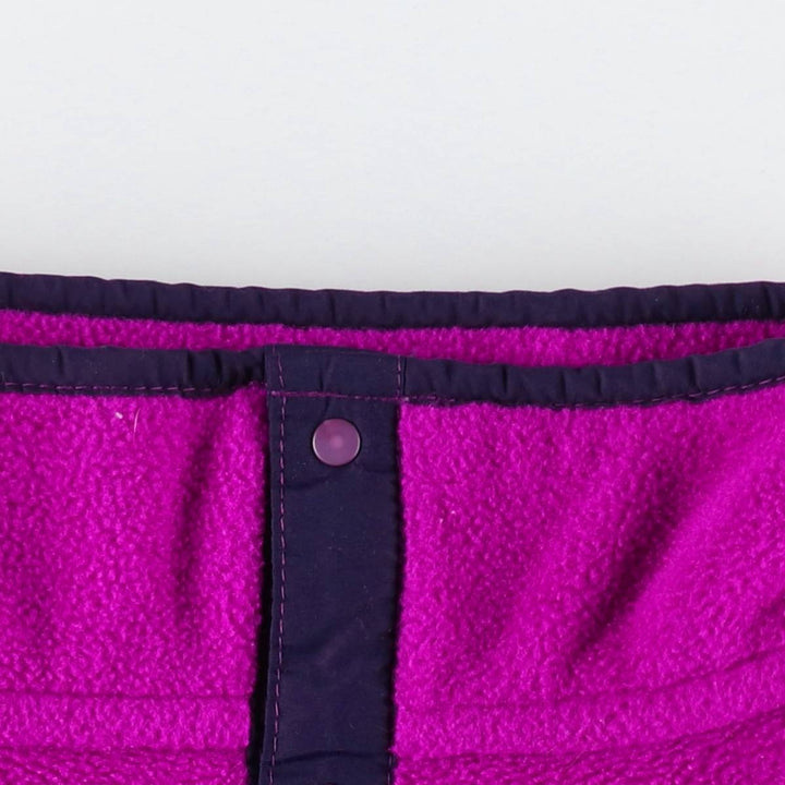 ~90'S LLBean Half-Snap Fleece Pullover, Men's XL equivalent, Vintage unclear purple type Vintage Second Hand