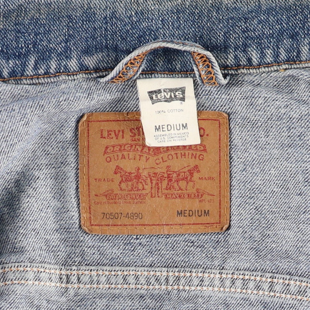 90'S Levi's 70507-4890 denim jacket, denim jacket, men's size M, vintage / eaa496091