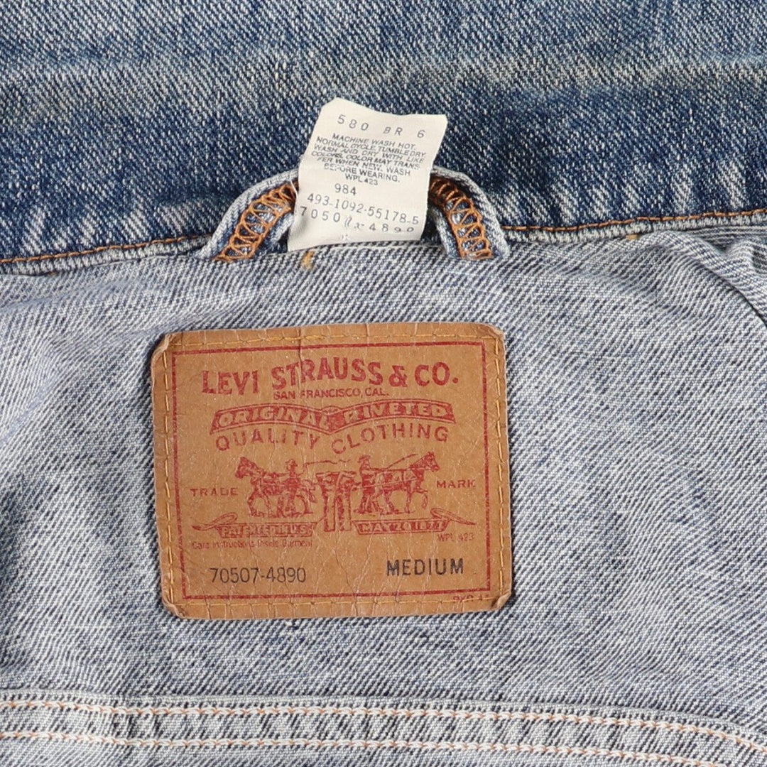 90'S Levi's 70507-4890 denim jacket, denim jacket, men's size M, vintage / eaa496091