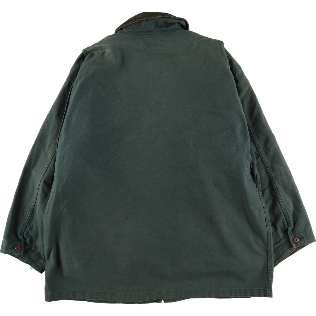 80'S LLBean Hunting Jacket Made in USA Women's XL Vintage cotton green type Vintage Second Hand
