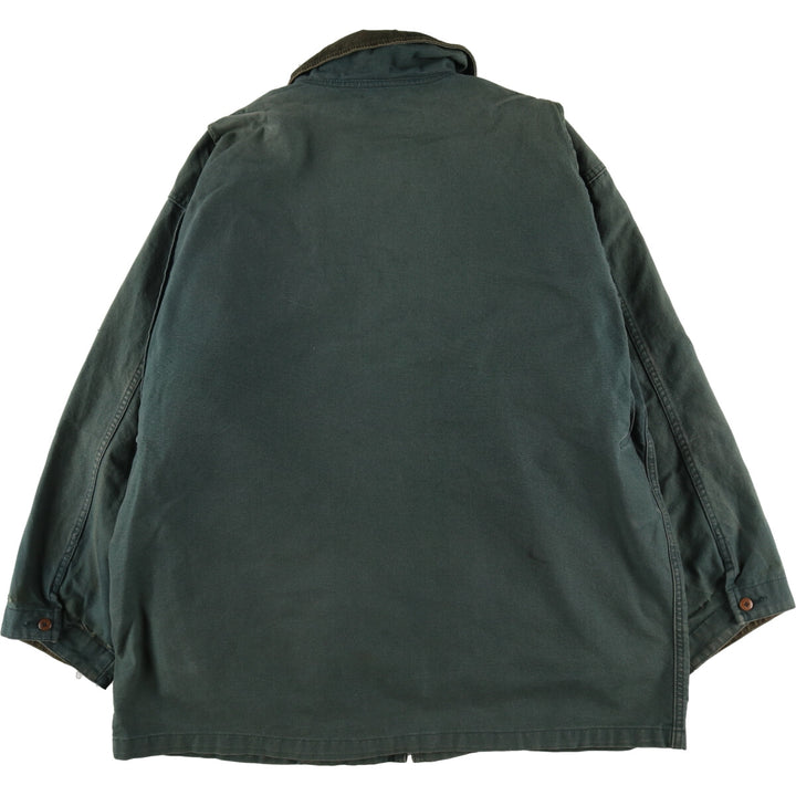 80'S LLBean Hunting Jacket Made in USA Women's XL Vintage cotton green type Vintage Second Hand