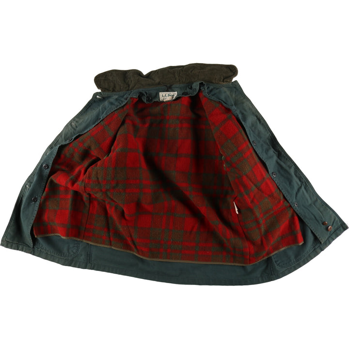 80'S LLBean Hunting Jacket Made in USA Women's XL Vintage cotton green type Vintage Second Hand