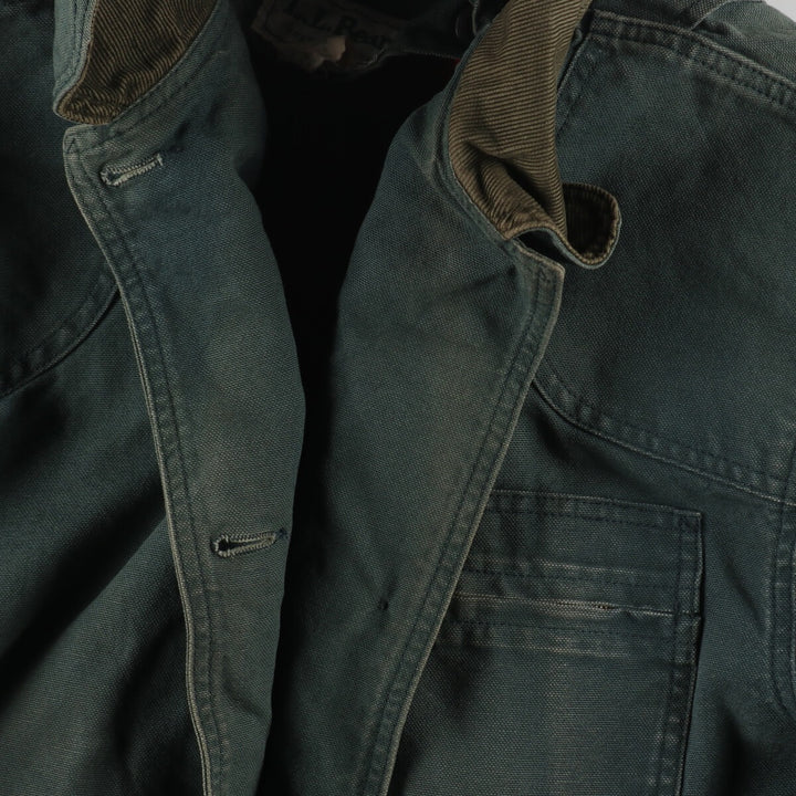 80'S LLBean Hunting Jacket Made in USA Women's XL Vintage cotton green type Vintage Second Hand