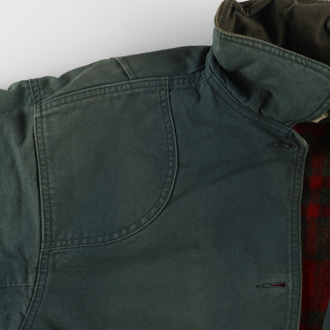 80'S LLBean Hunting Jacket Made in USA Women's XL Vintage cotton green type Vintage Second Hand