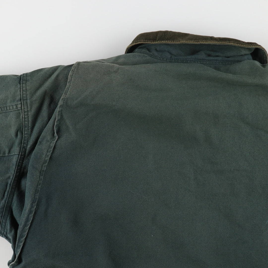 80'S LLBean Hunting Jacket Made in USA Women's XL Vintage cotton green type Vintage Second Hand