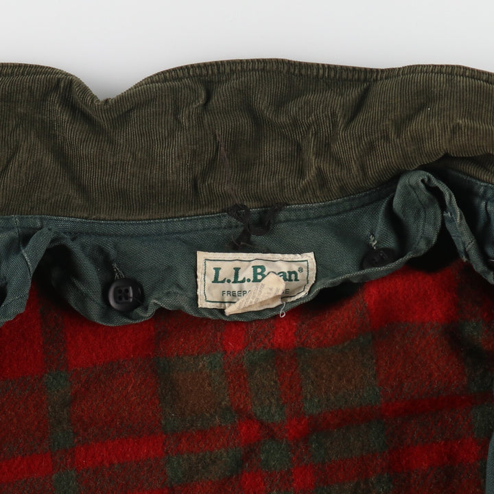 80'S LLBean Hunting Jacket Made in USA Women's XL Vintage cotton green type Vintage Second Hand